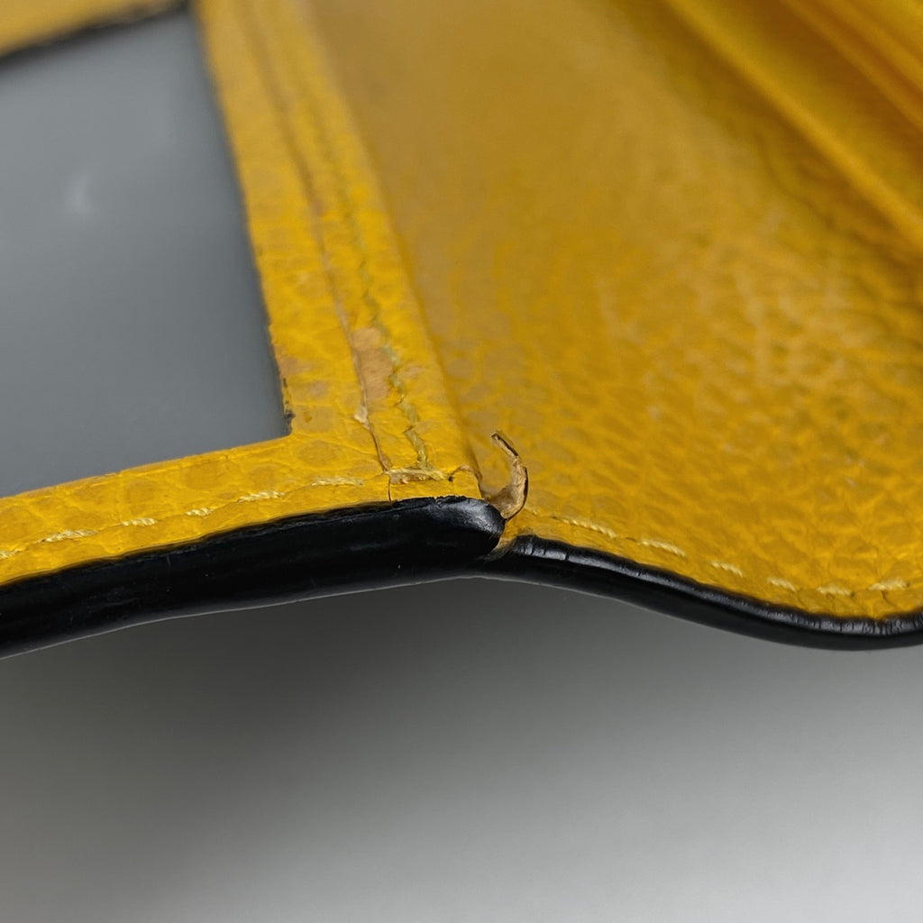 グッチ インターロッキングG 長財布 二つ折り 長財布 レザー ブラック 610467 メンズ 【中古】brbag