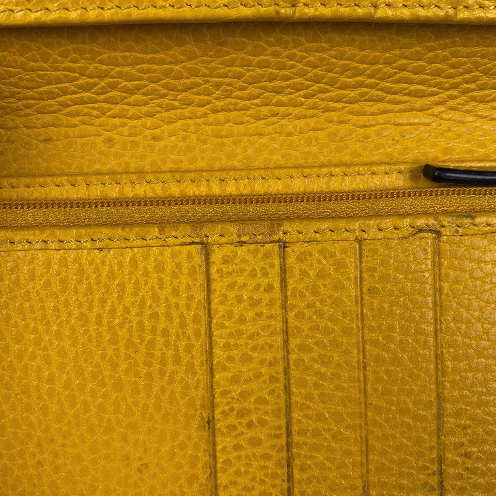 グッチ インターロッキングG 長財布 二つ折り 長財布 レザー ブラック 610467 メンズ 【中古】brbag