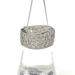 メレダイヤ デザインリング プラチナ 指輪 リング 14号 Pt900 ダイヤモンド レディース 【中古】nbjwl