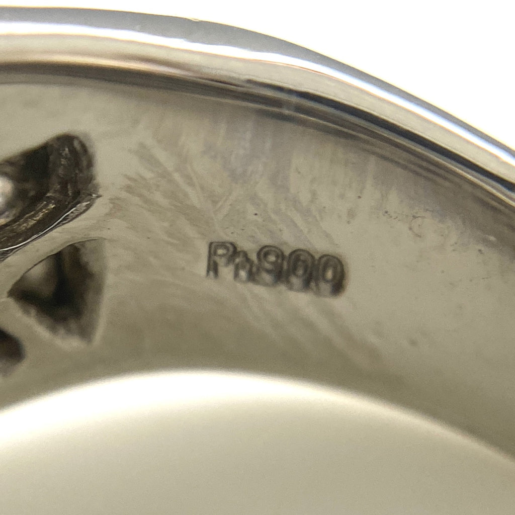 メレダイヤ デザインリング プラチナ 指輪 リング 14号 Pt900 ダイヤモンド レディース 【中古】nbjwl