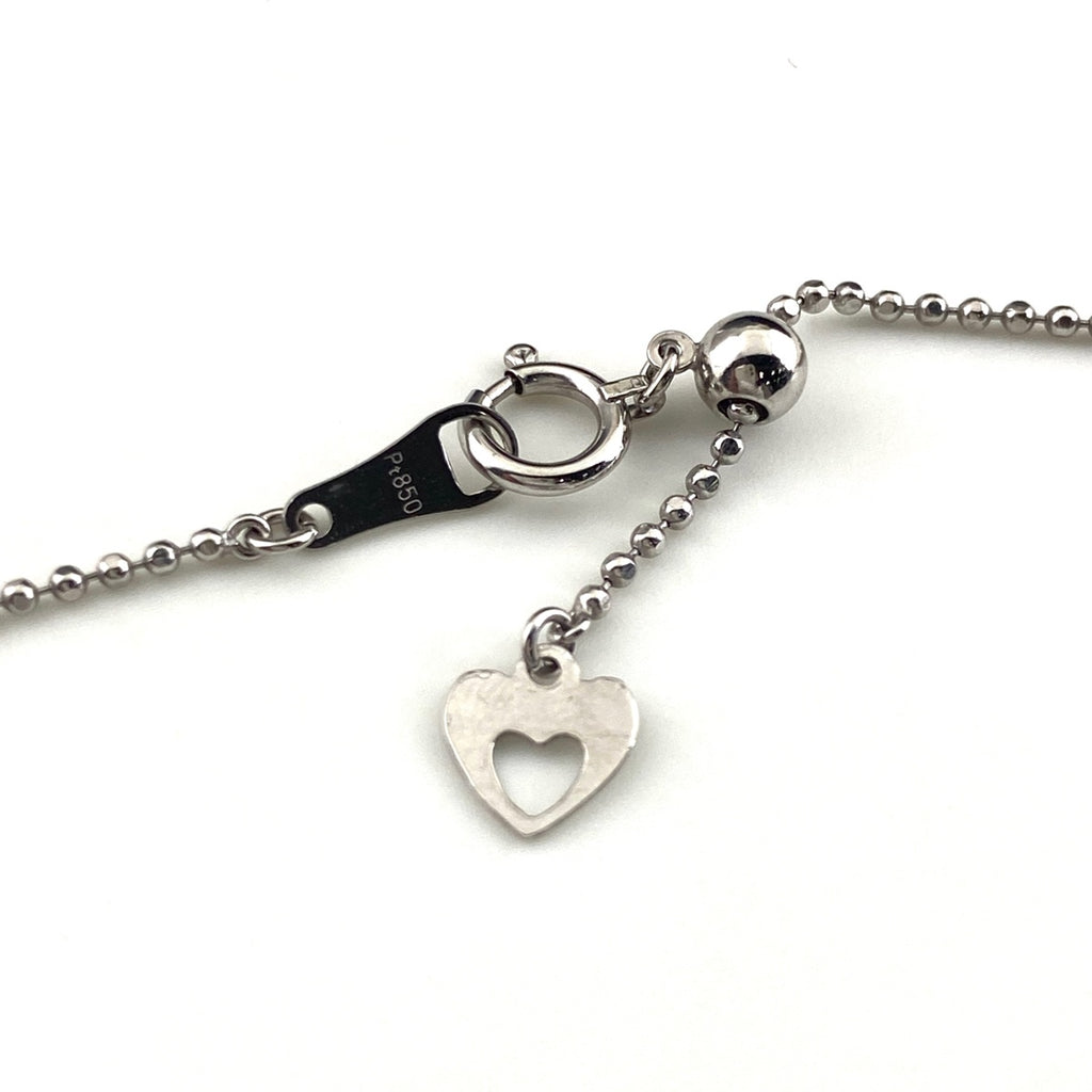 クロスモチーフ デザインネックレス プラチナ ペンダント 十字架 メレダイヤ ネックレス Pt900 Pt850 ダイヤモンド レディース 【中古】nbjwl