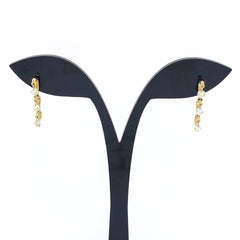 メレダイヤ デザインピアス YG イエローゴールド ピアス K18 ダイヤモンド レディース 【中古】nbjwl