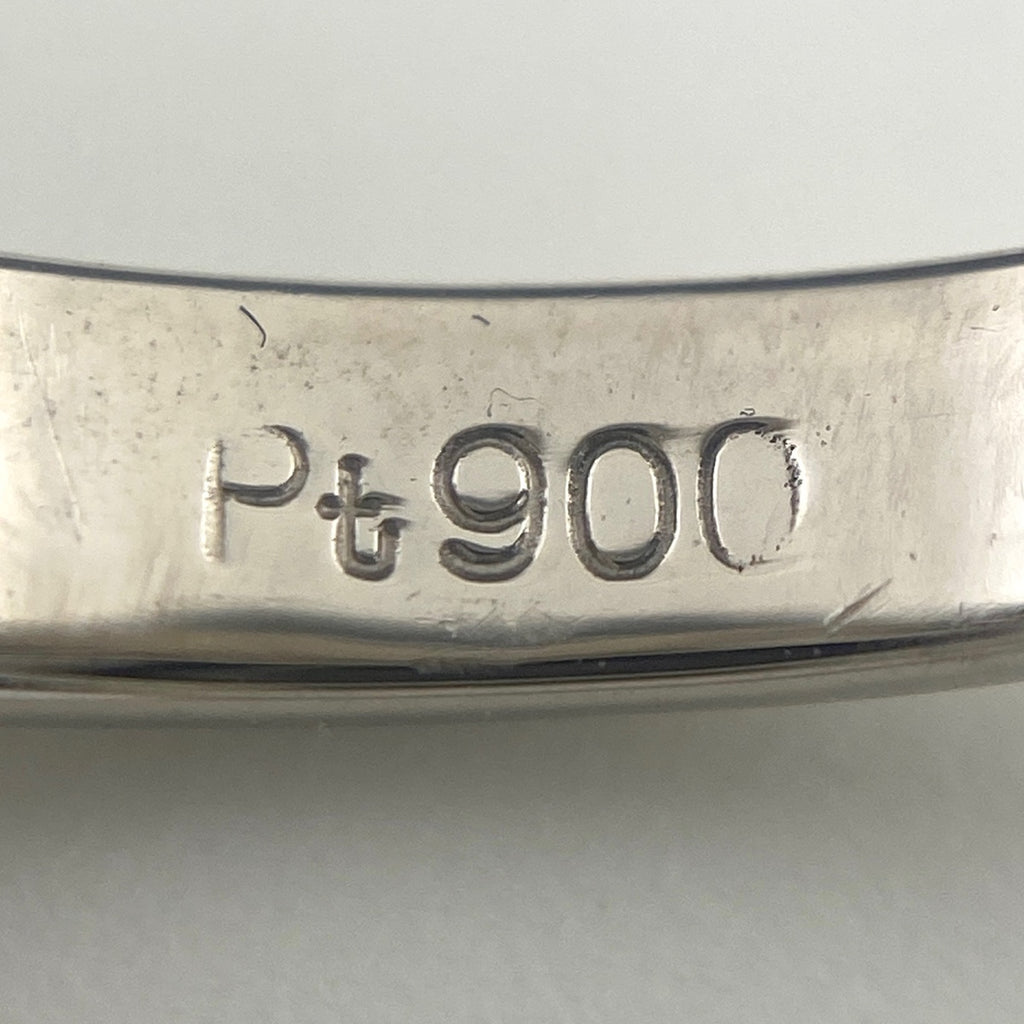 パール デザインリング プラチナ 指輪 メレダイヤ 真珠 リング 9号 Pt900 パール ダイヤモンド レディース 【中古】nbjwl