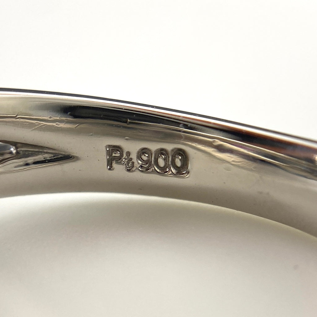 ルビー デザインリング プラチナ メレダイヤ 指輪 リング 12号 Pt900 ルビー ダイヤモンド レディース 【中古】nbjwl