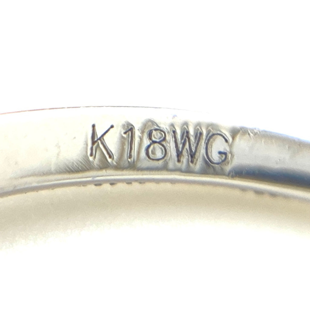 パール デザインブローチ WG ホワイトゴールド メレダイヤ ダイヤモンド 真珠 ブローチ 18.6×58.8 K18 WG パール レディース 【中古】nbjwl
