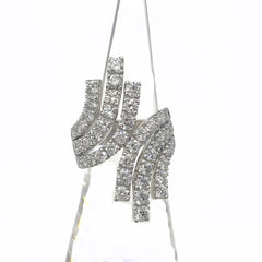 メレダイヤ デザインリング プラチナ 指輪 リング 7.5 Pt900 ダイヤモンド レディース 【中古】nbjwl