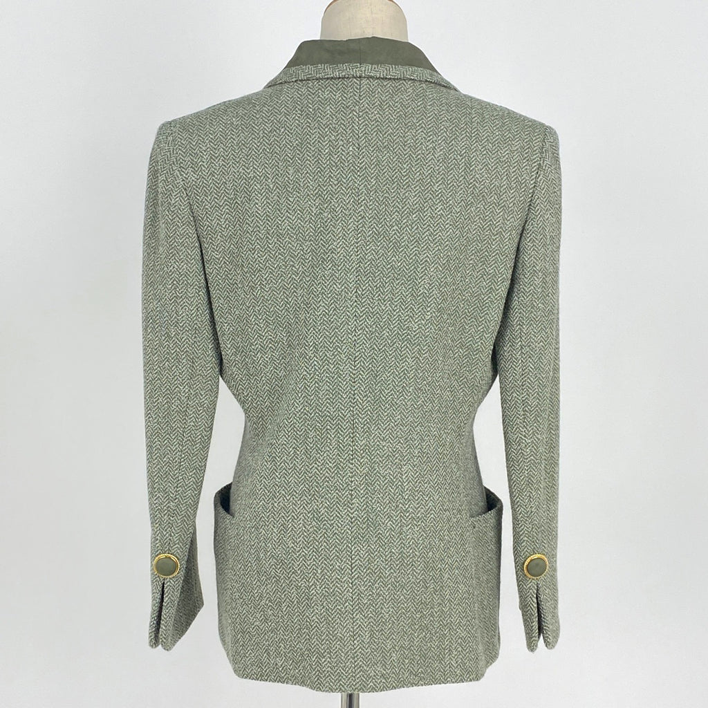 クリスチャンディオール ジャケット ベスト セット テーラード ジャケット その他ジャケット グリーン レディース 【中古】brapp