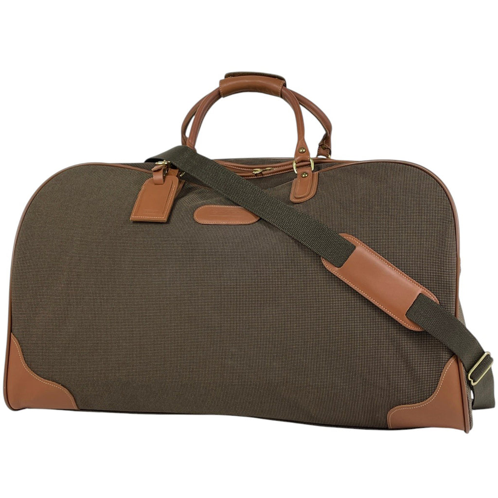 コーチ ロゴ ボストンバッグ 2WAY ショルダーバッグ ボストンバッグ キャンバス ブラウン レディース 【中古】brbag