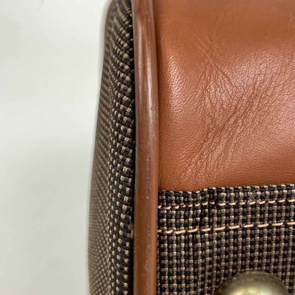 コーチ ロゴ ボストンバッグ 2WAY ショルダーバッグ ボストンバッグ キャンバス ブラウン レディース 【中古】brbag