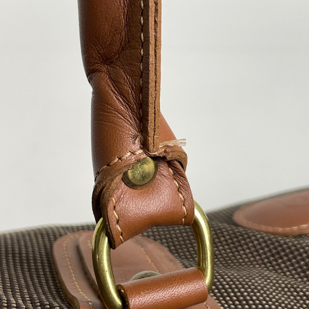 コーチ ロゴ ボストンバッグ 2WAY ショルダーバッグ ボストンバッグ キャンバス ブラウン レディース 【中古】brbag