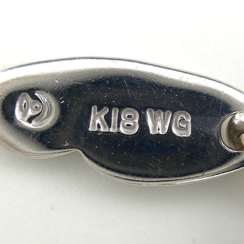 タサキ フラワーモチーフ デザインネックレス WG ホワイトゴールド ペンダント 花 メレダイヤ ネックレス K18 WG ダイヤモンド レディース 【中古】brjwl