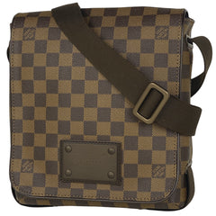 ルイ・ヴィトン ブルックリン PM 斜め掛け ショルダーバッグ ダミエ ブラウン N51210 レディース 【中古】brbag
