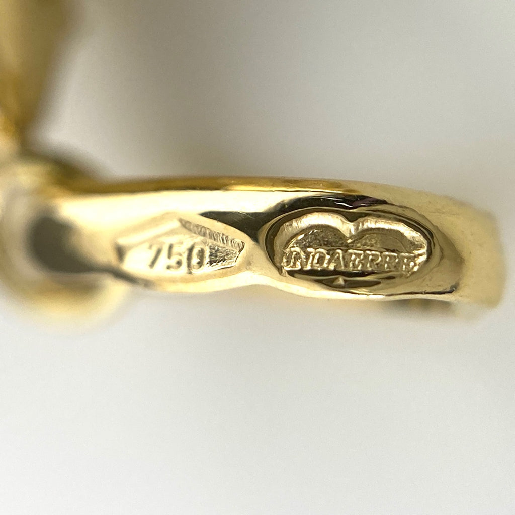 ウノアエレ スターモチーフ ペンダントトップ YG イエローゴールド 星 ペンダントトップ 750 レディース 【中古】brjwl