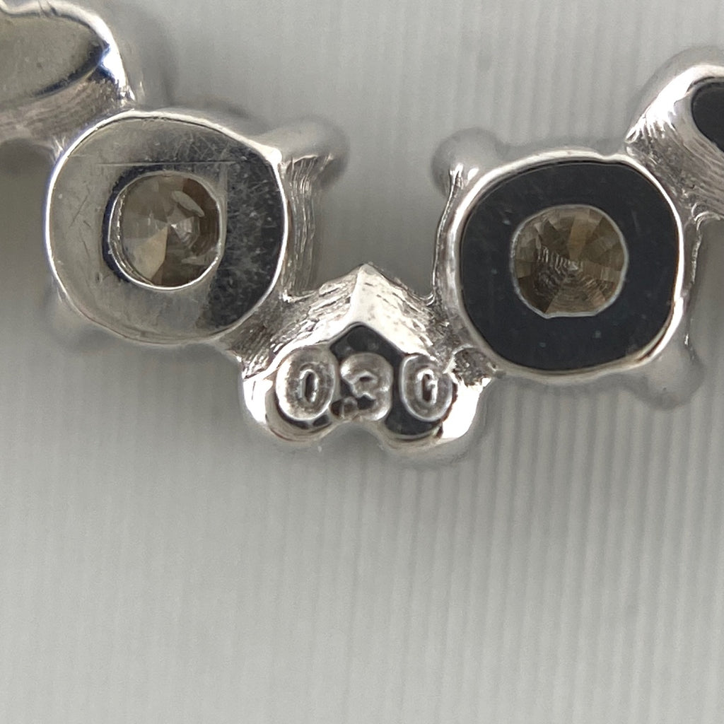 メレダイヤ デザインネックレス WG ホワイトゴールド ペンダント ハート ネックレス K18 WG ダイヤモンド レディース 【中古】nbjwl