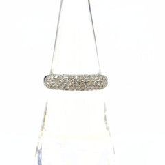 メレダイヤ デザインリング WG ホワイトゴールド 指輪 リング 14.5号 K18 WG ダイヤモンド レディース 【中古】nbjwl