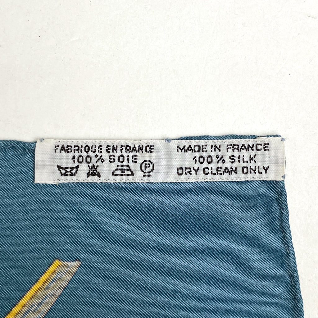 エルメス カレ 90 JARDIN CREOLE クレオルの楽園 スカーフ シルク グリーン オレンジ マルチカラー レディース 【中古】brbag