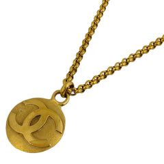 シャネル ココマーク チェーン ネックレス ラウンド ネックレス GP ゴールド レディース 【中古】bracc