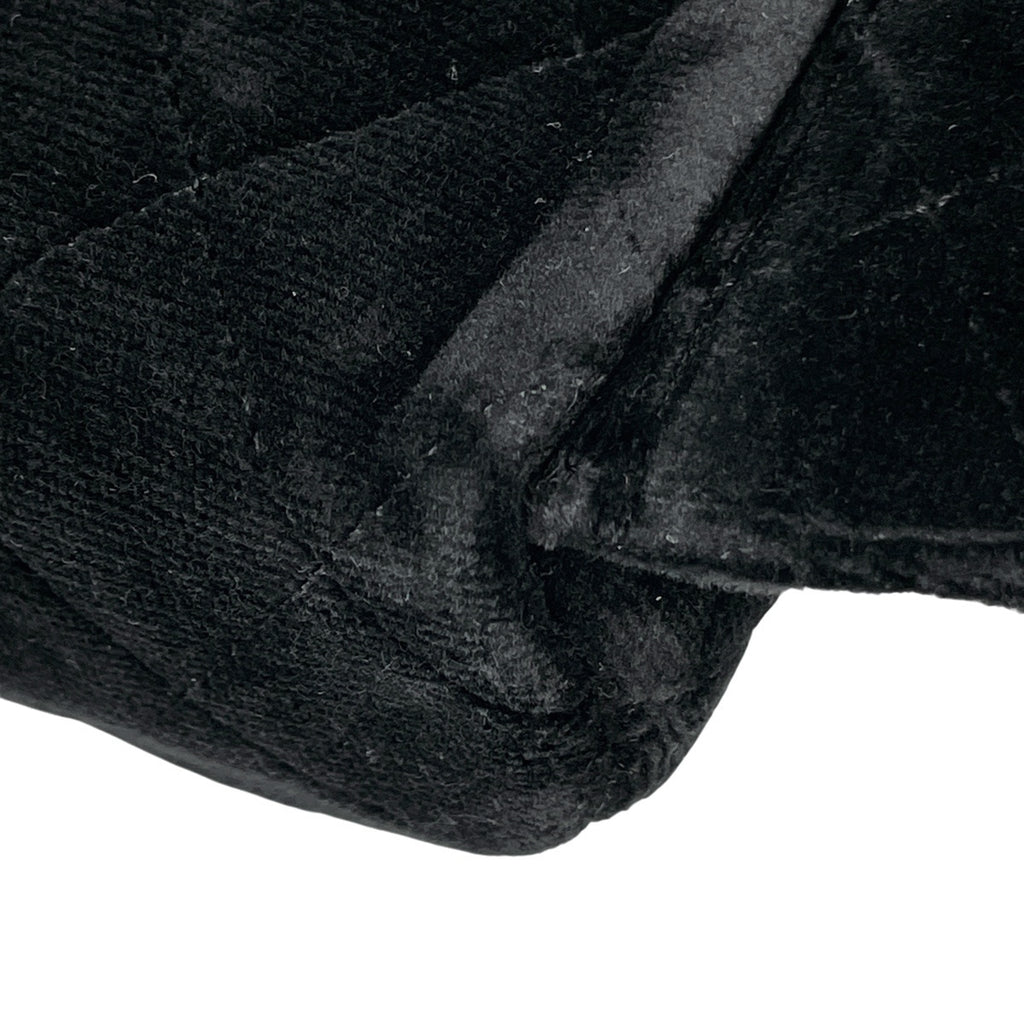 シャネル ココマーク チェーン ベルト ウエストバッグ ボディバッグ ウエストポーチ ボディバッグ ベルベット ブラック レディース 【中古】brbag