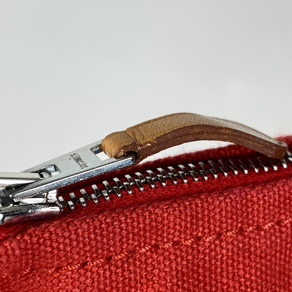エルメス ボラボラ ポーチ GM フラットポーチ アクセサリーポーチ キャンバス ヴァーミリオン(レッド) レディース 【中古】brbag