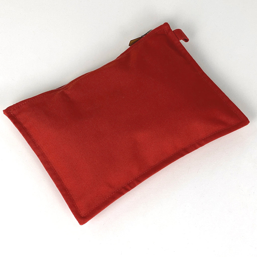 エルメス ボラボラ ポーチ MM フラットポーチ アクセサリーポーチ キャンバス ヴァーミリオン(レッド) レディース 【中古】brbag