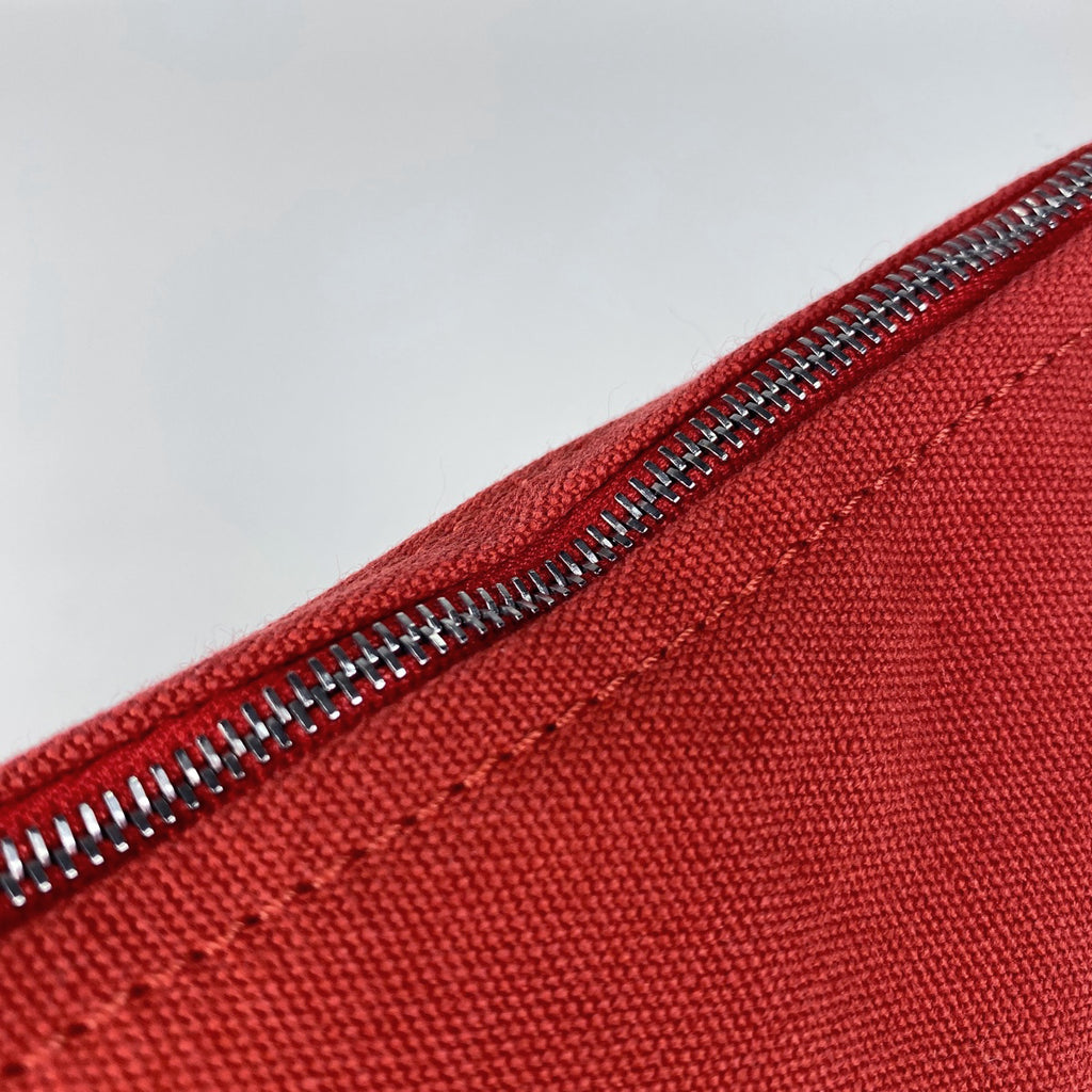 エルメス ボラボラ ポーチ MM フラットポーチ アクセサリーポーチ キャンバス ヴァーミリオン(レッド) レディース 【中古】brbag