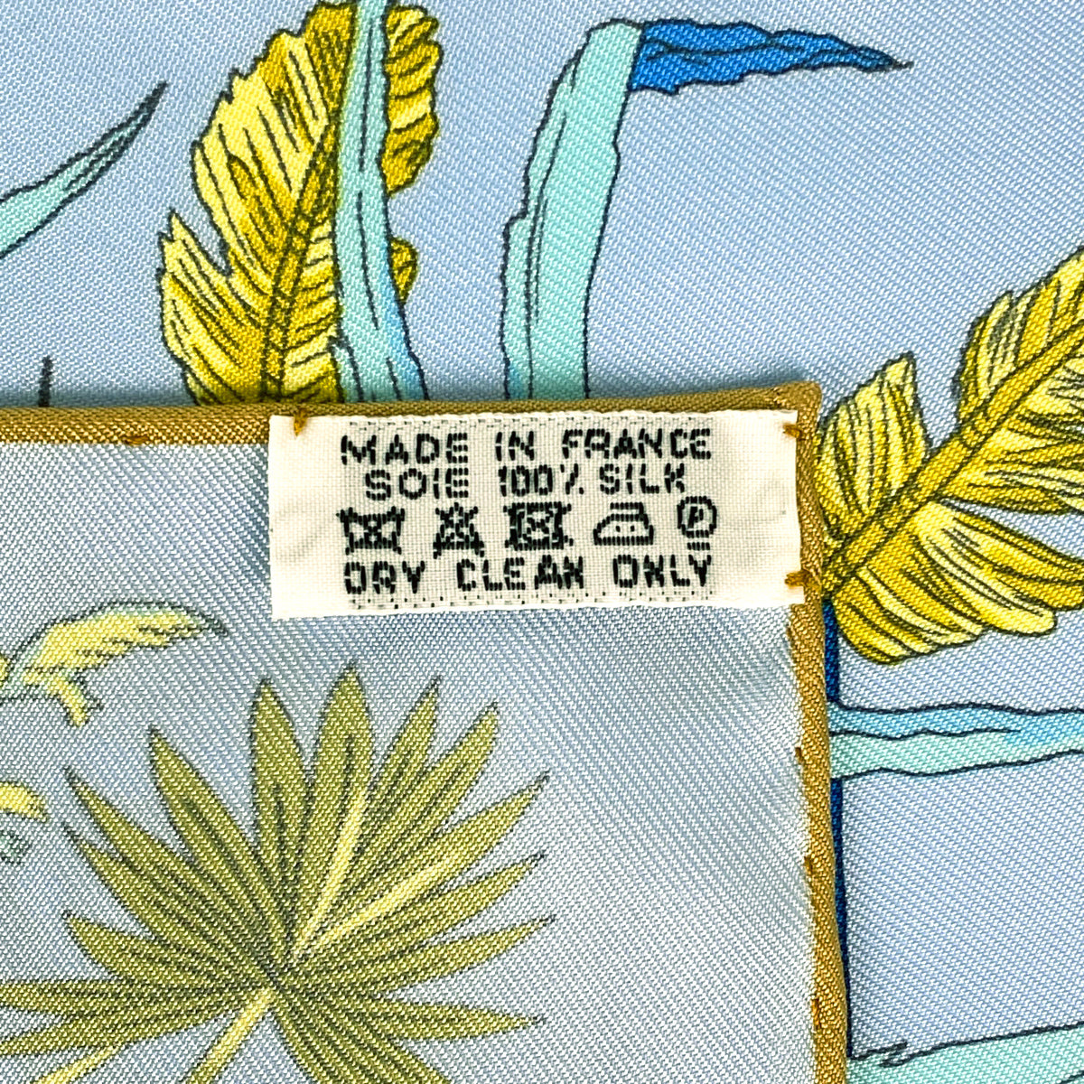 HERMES エルメス JARDIN a SINTRAカレ90 ブルー バイセル公式】エルメス カレ 90 JARDIN A SHINTRA シントラの庭