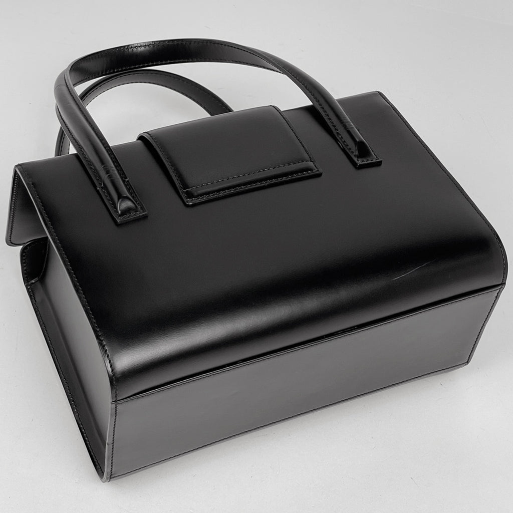 カルティエ パンテール ハンドバッグ スクエア フラップ バッグ ハンドバッグ レザー ブラック レディース 【中古】brbag
