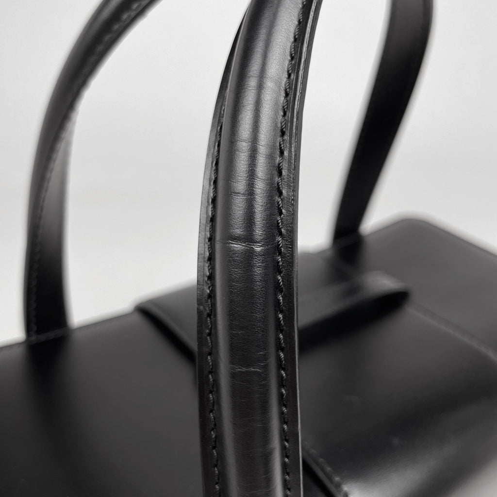 カルティエ パンテール ハンドバッグ スクエア フラップ バッグ ハンドバッグ レザー ブラック レディース 【中古】brbag