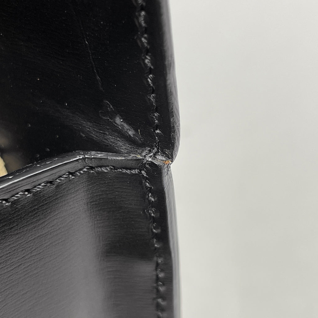 カルティエ パンテール ハンドバッグ スクエア フラップ バッグ ハンドバッグ レザー ブラック レディース 【中古】brbag