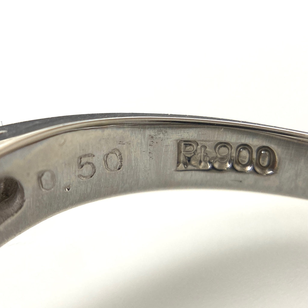 メレダイヤ デザインリング プラチナ 指輪 リング 13号 Pt900 ダイヤモンド レディース 【中古】nbjwl