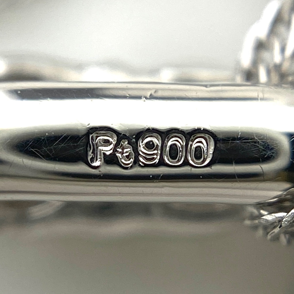 クロスモチーフ デザインネックレス プラチナ ペンダント メレダイヤ ネックレス Pt900 Pt850 ダイヤモンド レディース 【中古】nbjwl