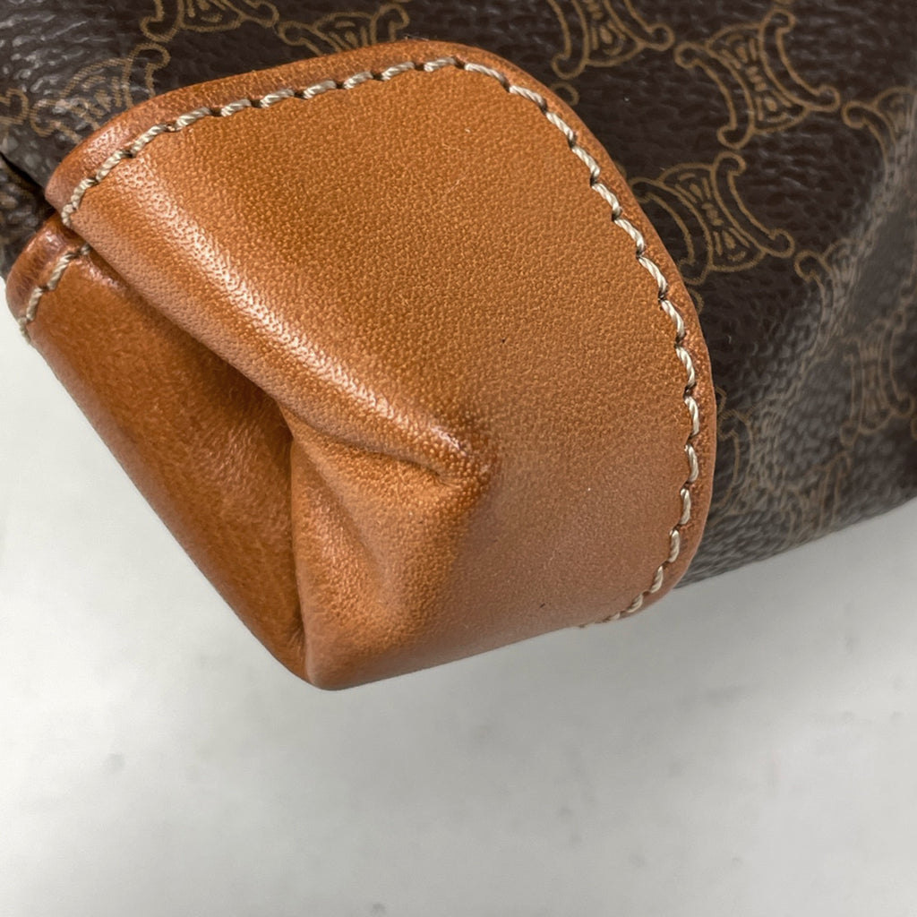 セリーヌ マカダム柄 トートバッグ ハンドバッグ トートバッグ コーティングキャンバス ブラウン レディース 【中古】brbag