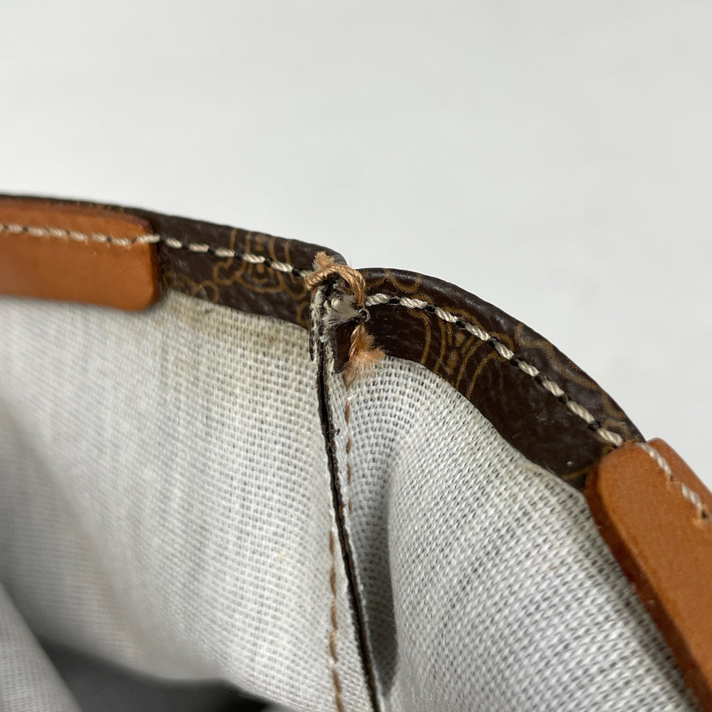 セリーヌ マカダム柄 トートバッグ ハンドバッグ トートバッグ コーティングキャンバス ブラウン レディース 【中古】brbag