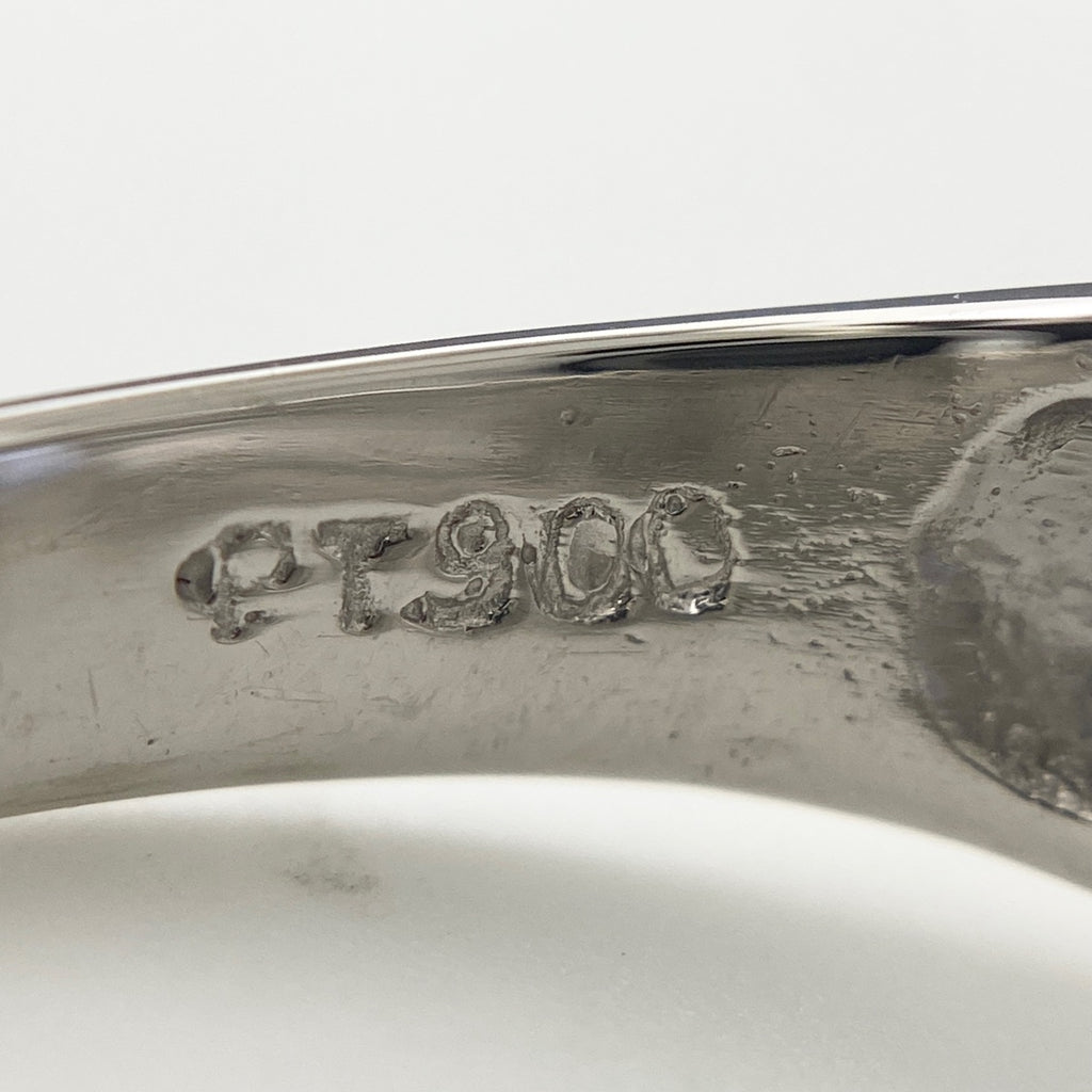 サファイア デザインリング プラチナ 指輪 メレダイヤ リング 12号 Pt900 サファイア ダイヤモンド レディース 【中古】nbjwl