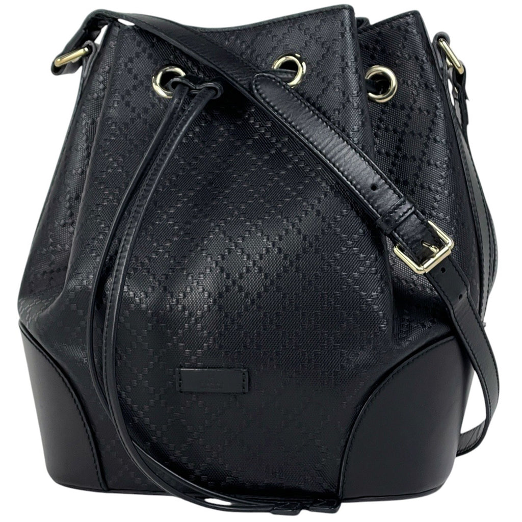 グッチ ディアマンテ ショルダーバッグ コーティングキャンバス ブラック 354228 レディース 【中古】brbag