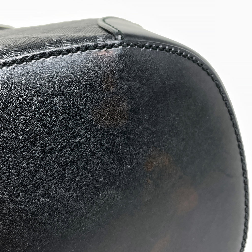 グッチ ディアマンテ ショルダーバッグ コーティングキャンバス ブラック 354228 レディース 【中古】brbag