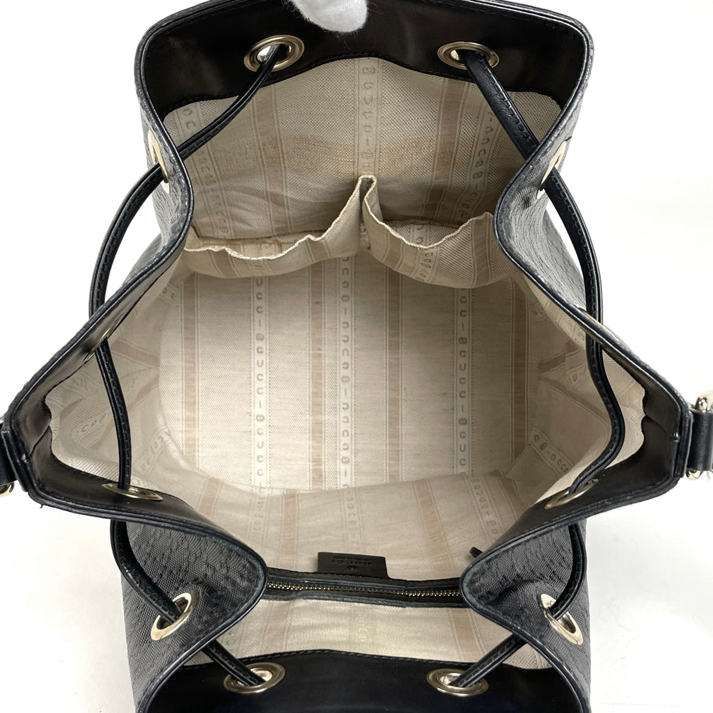 グッチ ディアマンテ ショルダーバッグ コーティングキャンバス ブラック 354228 レディース 【中古】brbag