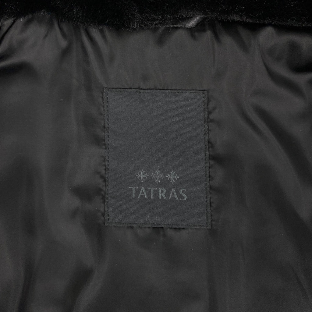 タトラス ロゴ ボア ブルゾン フーデッド ジャケット アウター ブルゾン ポリエステル ブラック メンズ 【中古】brapp