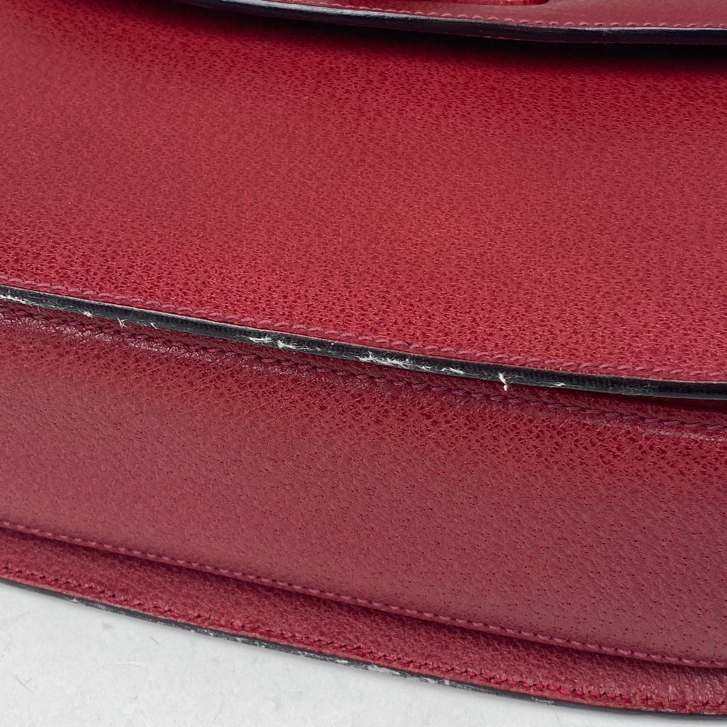 グッチ バンブー ハンドバッグ オールドグッチ 竹 00012270633 ハンドバッグ レザー レッド 0001227 レディース 【中古】brbag
