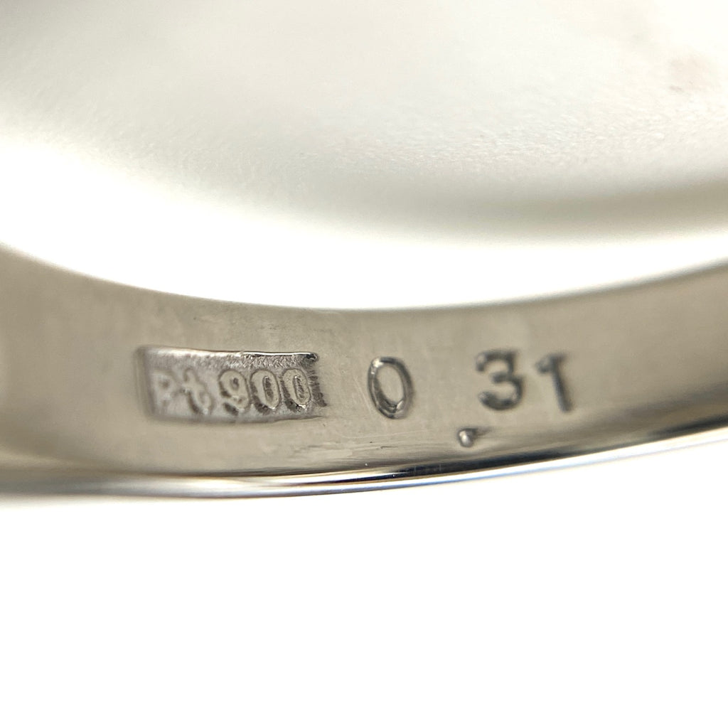 ルビー デザインリング プラチナ 指輪 メレダイヤ リング 14.5号 Pt900 ルビー メレダイヤ レディース 【中古】nbjwl