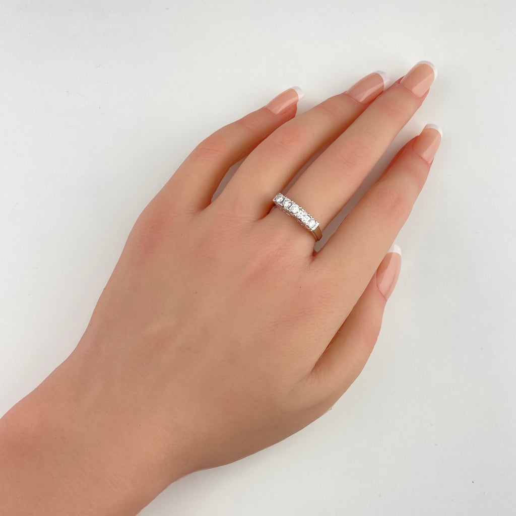 メレダイヤ デザインリング プラチナ 指輪 リング 13号 Pt900 ダイヤモンド レディース 【中古】nbjwl