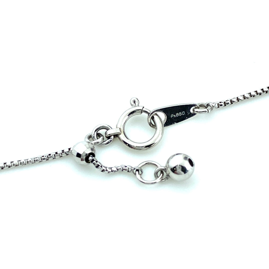 サファイア デザインネックレス プラチナ メレダイヤ ペンダント ネックレス Pt900 Pt850 サファイア レディース 【中古】nbjwl