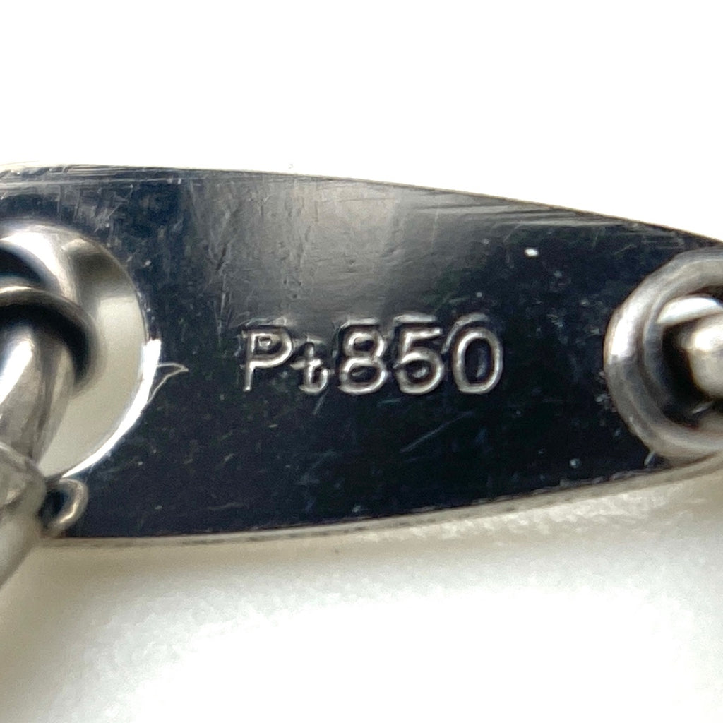サファイア デザインネックレス プラチナ メレダイヤ ペンダント ネックレス Pt900 Pt850 サファイア レディース 【中古】nbjwl