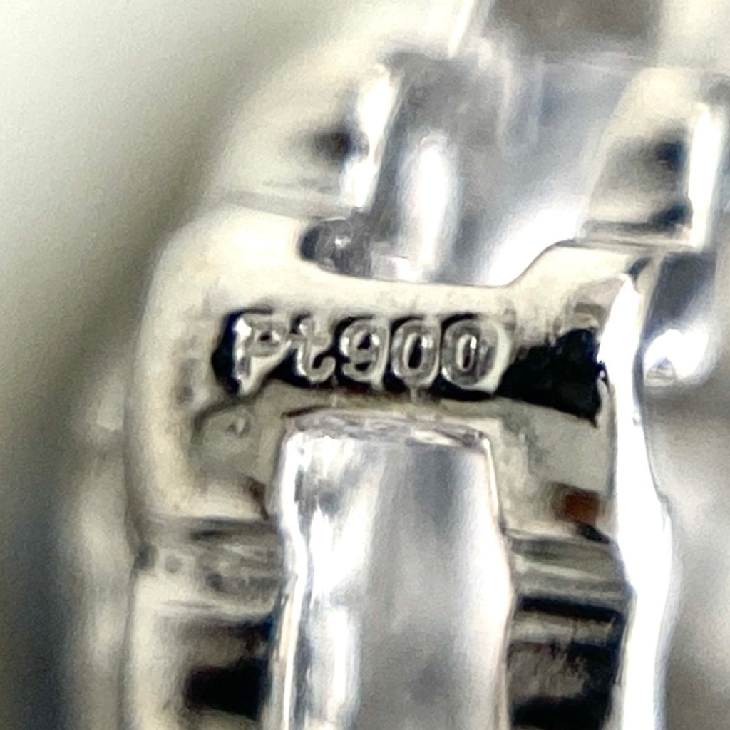 サファイア デザインネックレス プラチナ メレダイヤ ペンダント ネックレス Pt900 Pt850 サファイア レディース 【中古】nbjwl