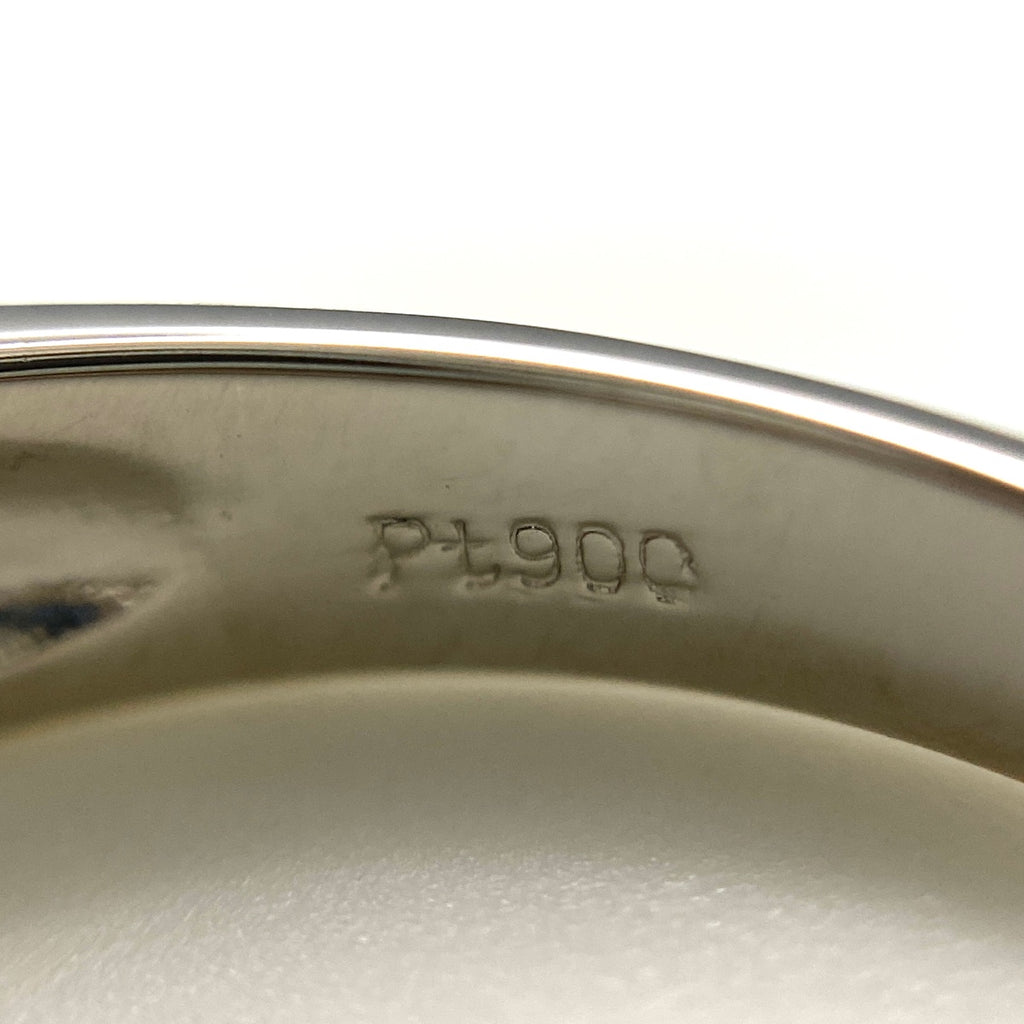 ルビー デザインリング プラチナ 指輪 メレダイヤ リング 21.5号 Pt900 ルビー ダイヤモンド メンズ 【中古】nbjwl