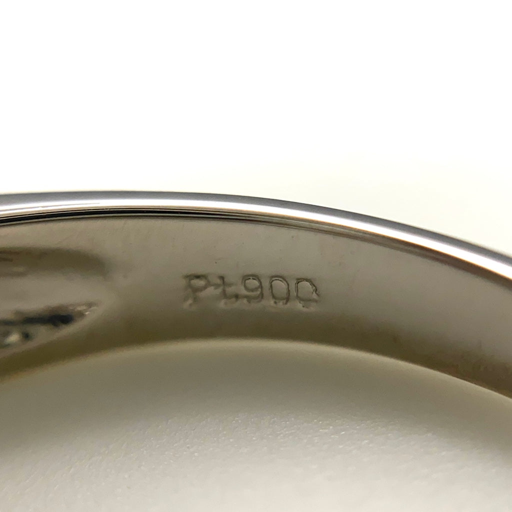 ルビー デザインリング プラチナ 指輪 メレダイヤ リング 21.5号 Pt900 ルビー ダイヤモンド メンズ 【中古】nbjwl