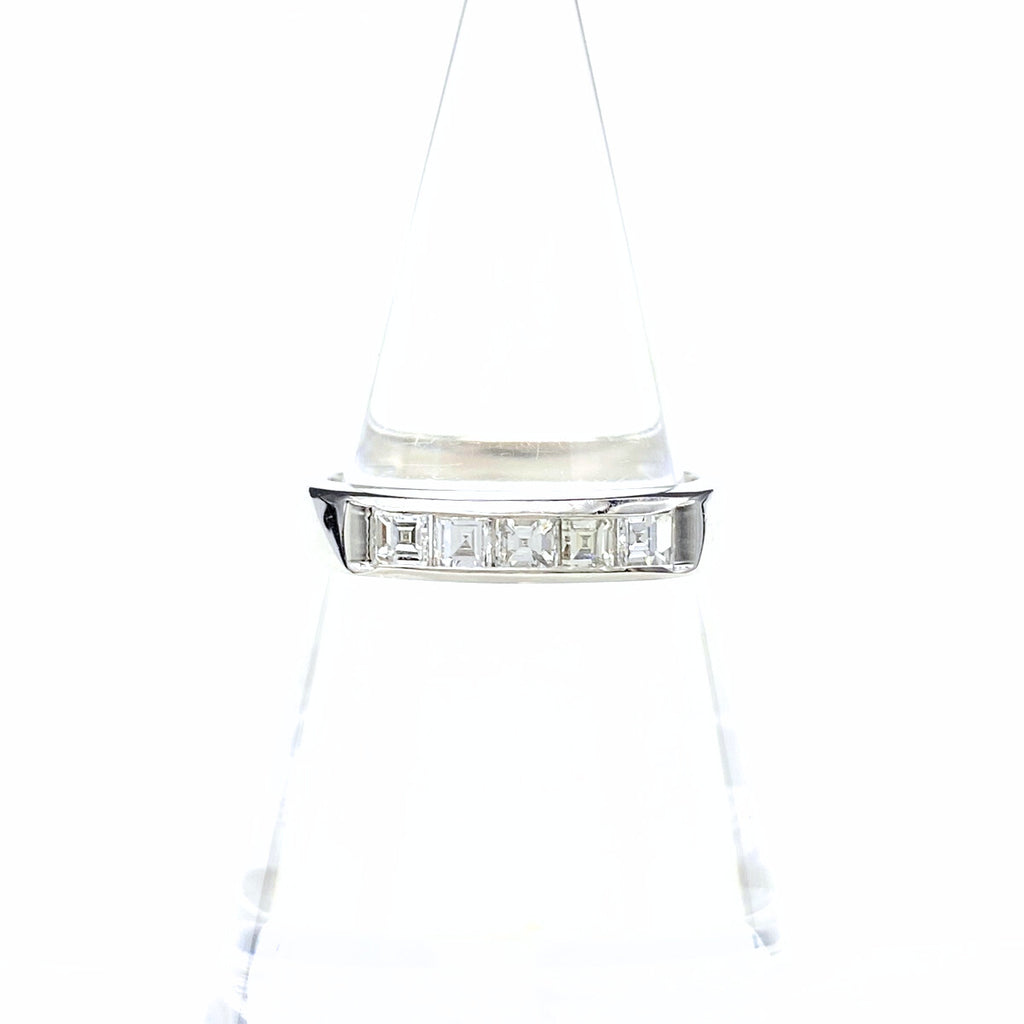 メレダイヤ デザインリング プラチナ 指輪 リング 14号 Pt900 ダイヤモンド レディース 【中古】nbjwl