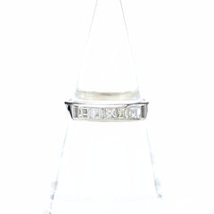 メレダイヤ デザインリング プラチナ 指輪 リング 14号 Pt900 ダイヤモンド レディース 【中古】nbjwl