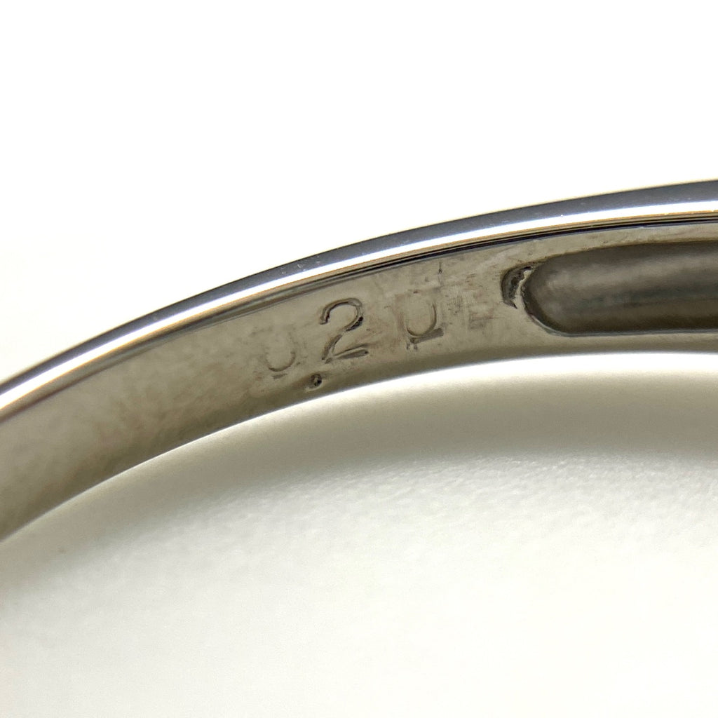 ルビー デザインリング プラチナ 指輪 メレダイヤ リング 17.5号 Pt900 ルビー ダイヤモンド レディース 【中古】nbjwl