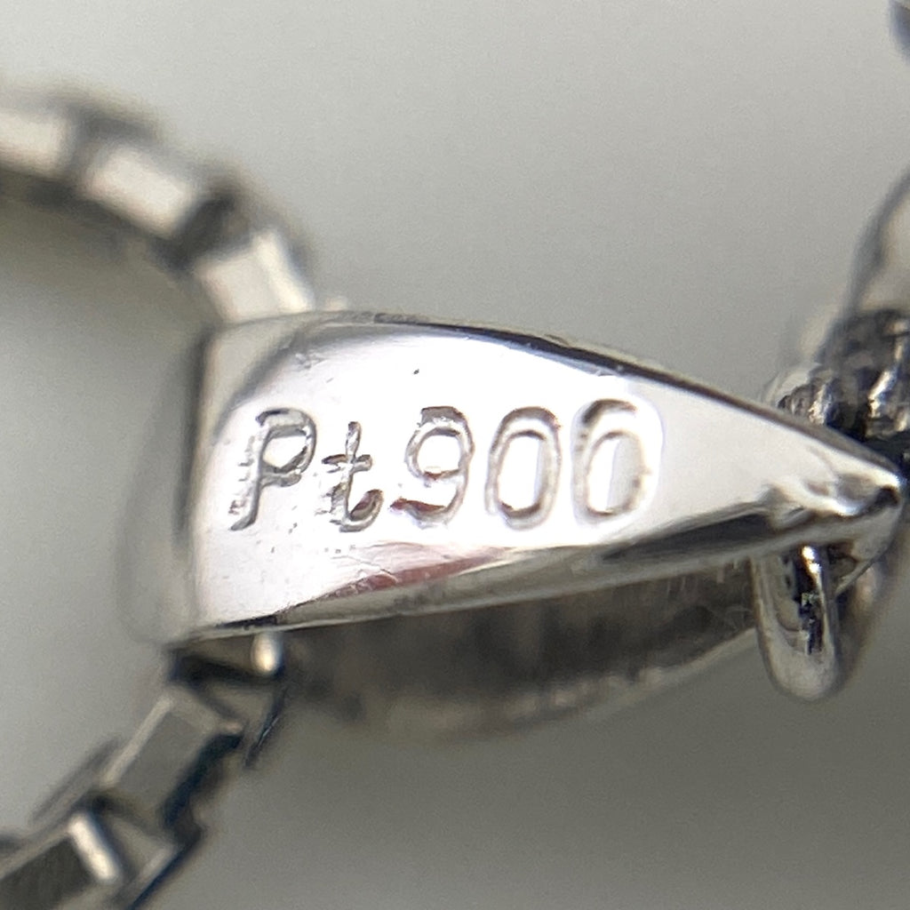 ルビー デザインネックレス プラチナ ペンダント メレダイヤ ネックレス Pt900 Pt850 ルビー レディース 【中古】nbjwl